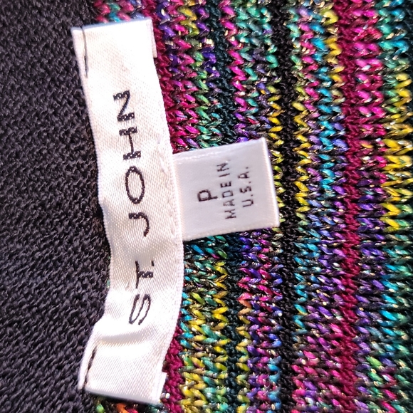 St. John colorful sparkly high neck tank top - Picture 10 of 11